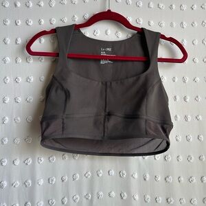 Le Ore Mesh Detail‎ Andria Bra Sz M Chocolate Brown